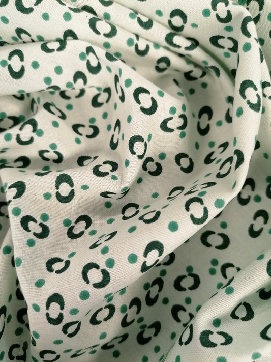 Vintage Cotton - 100% Cotton - Mint Green - 36" Sold by the Metre