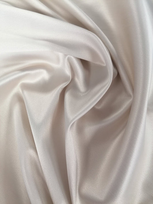 Poly Lycra Satin - Putty - 43" Wide - Sold By the Metre