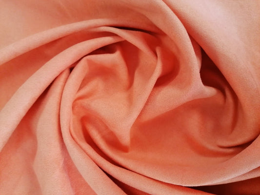 Satin Backed Suede - Orange - 57" Wide - Sold By the Metre