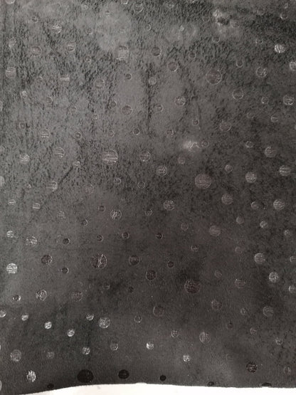 Suede - Spot - Black - 58" Wide - Sold By the Metre