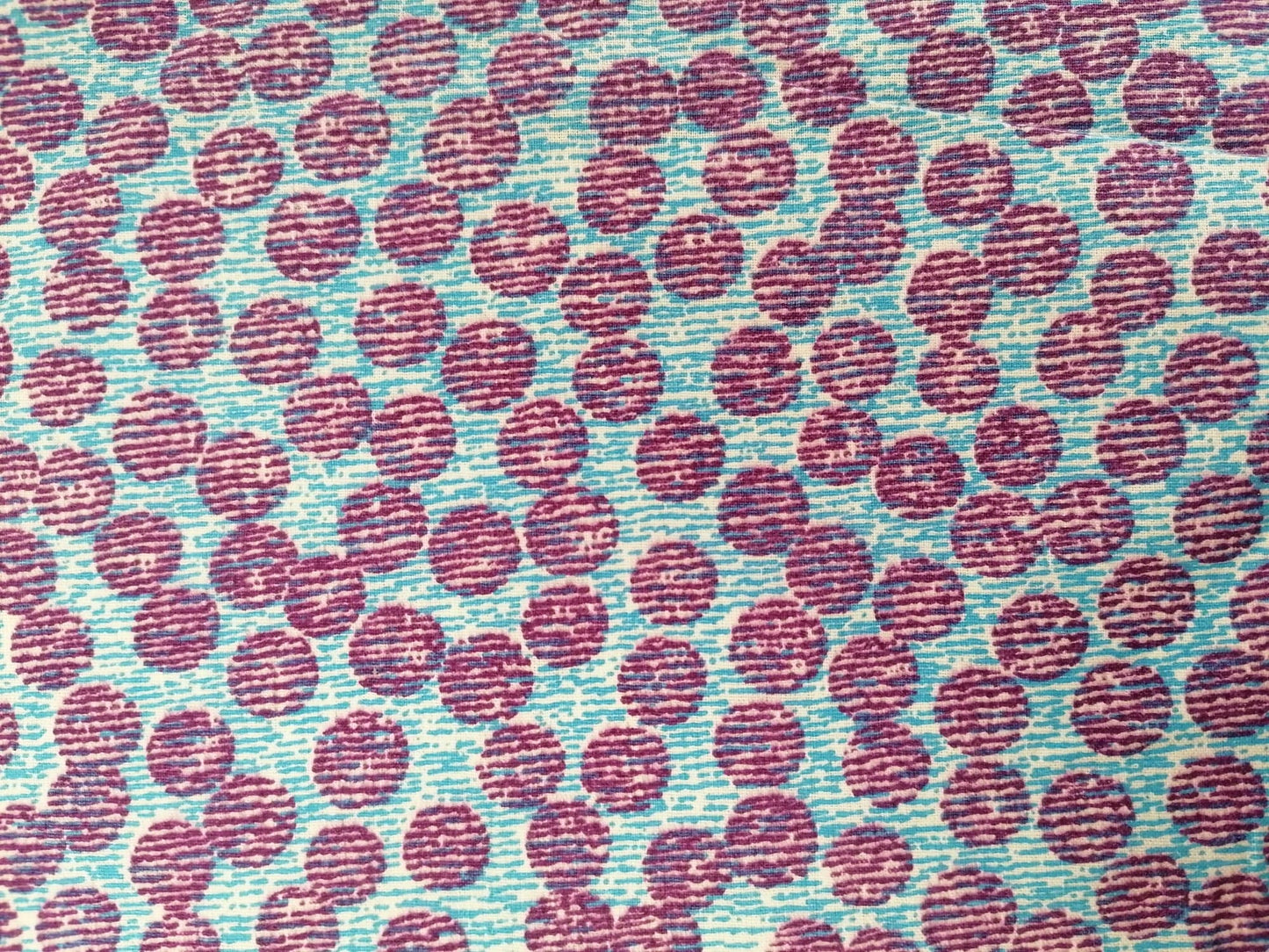 100% Vintage Cotton - Purple/Blue - 36" Wide - Sold By the Metre