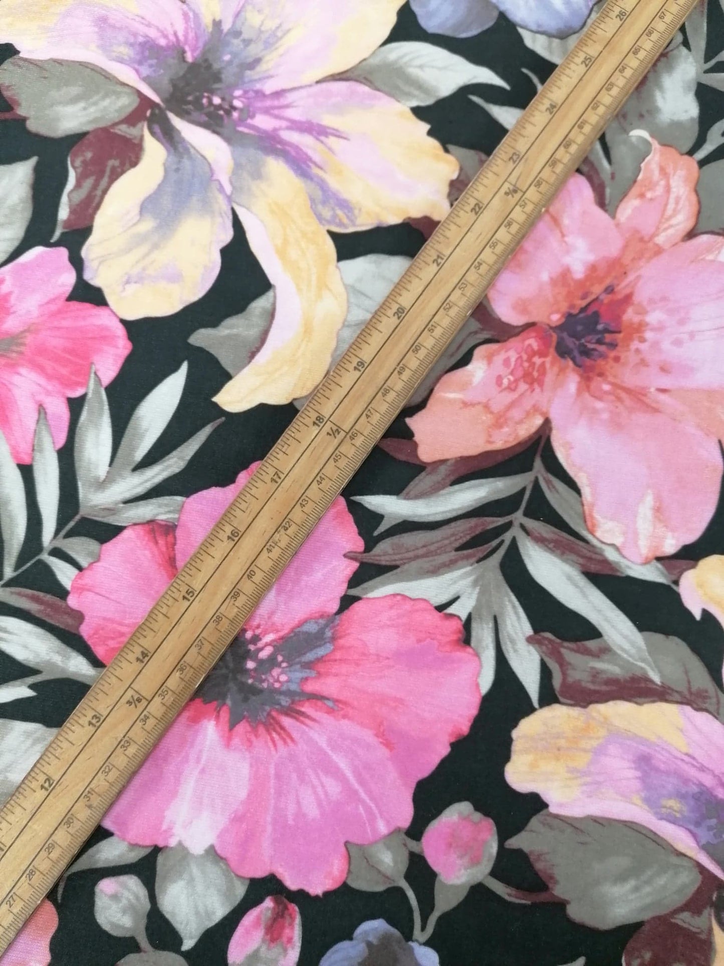 Spun Poly Soft Touch - Black/Pink/Green/Cream - 55" Wide - Sold By the Metre