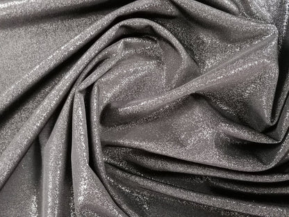 Poly Lycra Lurex - Black - 61" Wide - Sold By the Metre
