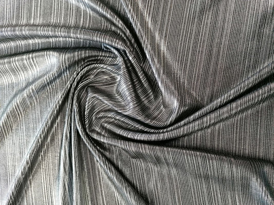 Poly Lycra Foil - Silver - 63" Wide - Sold By the Metre