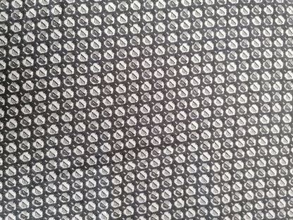 Vintage Viscose - Black/Grey/White - 36" Wide - Sold By the Metre