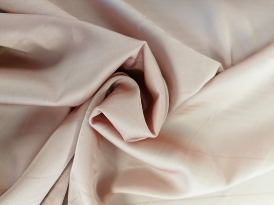 97% Polyester 3% Lycra Satin - Dusty Pink - 60" Wide - Sold By The Metre
