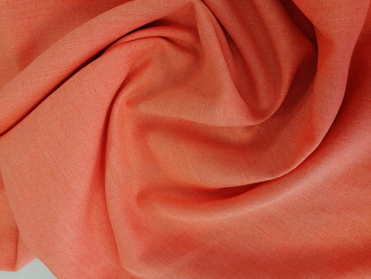 33% Linen 67% Viscose - Peach - 56" Wide - Sold By The Metre