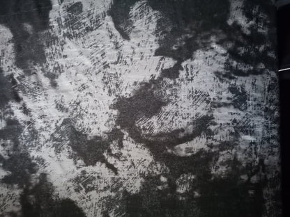 Marble Print - Poly Lycra - Silver/Black - 55" Wide  - Sold By the Metre - legend textiles