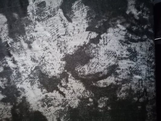 Marble Print - Poly Lycra - Silver/Black - 55" Wide  - Sold By the Metre - legend textiles
